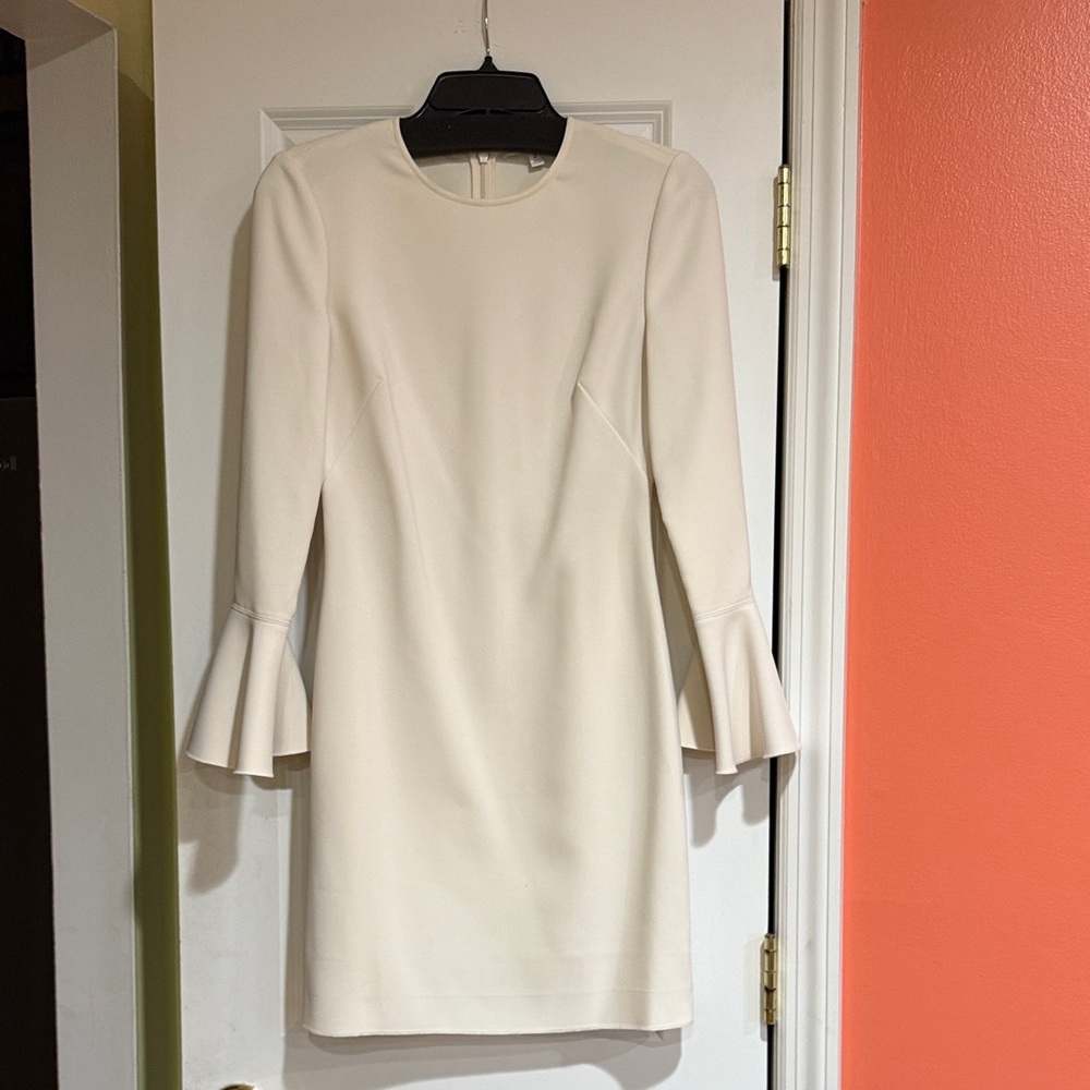 Elizabeth and James Cream Long Sleeve Dress